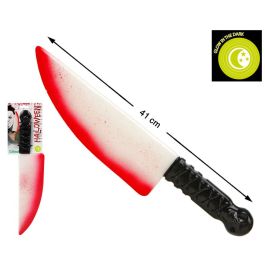 Cuchillo Manchado De Sangre 41 cm Con Efecto Brillo En La Oscuridad, Accesorio Halloween Adulto Precio: 1.49999949. SKU: B1BJTYCAXH