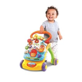 Vtech Andador Súper Trotteur Parlante 2 en 1 Naranja con Tablero de Actividades Desmontable