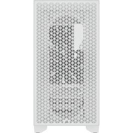 Corsair 3000D Airflow Caja PC Semitorre ATX Blanca Panel Cristal Templado, Flujo de Aire Óptimo, 2 Ventiladores, GPU 360mm