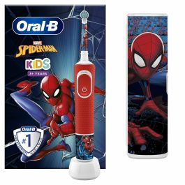 Cepillo de dientes eléctrico - ORAL-B - Infantil 1 mango Marvel Spider-Man - 1 cabezal - 1 estuche de viaje - A partir de 3 años