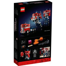 LEGO 10302 Icons Optimus Prime Transformers Modelo Detallado Robot Autobot 2 en 1 Transformable de Robot a Camión
