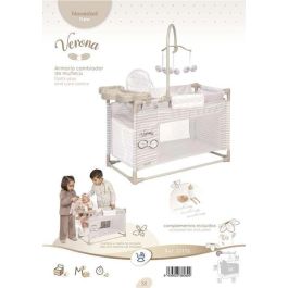Decuevas Armario cambiador plegable con accesorios para muñecas de hasta 42 cm Decuevas Armario cambiador plegable con accesorios para muñecas de hasta 42 cm