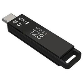 PNY Elite-X 128GB USB 3.2 Tipo C 200MB/s Unidad Flash Giratoria Negra