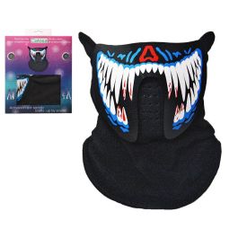 Atosa Máscara Dientes Luz Led con Sensor de Sonido para Fiestas y Halloween