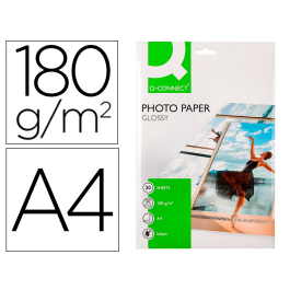 Q-connect Papel Fotográfico Glossy KF01103 DIN A4 Digital Photo para Ink-Jet, Bolsa de 20 Hojas de 180 gr Precio: 7.88999981. SKU: B1G5S9SRNQ