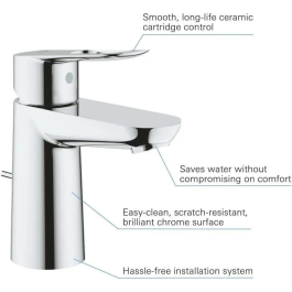 Grohe Mezclador de lavabo de diseño Bauloop minimalista