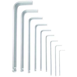 Juego de 9 llaves macho para tornillos con hexágono interior Juego de 9 llaves macho para tornillos con hexágono interior