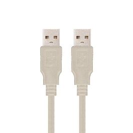 Nanocable Cable USB 2.0 con Conectores Tipo A Macho (A-M-A-M) 1 Metro Color Beis RoHS y 100% Testado Precio: 1.49999949. SKU: S0228126