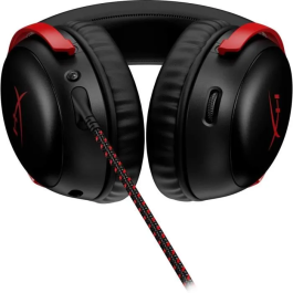HP Cloud III Auriculares Gaming 7.1 Sonido DTS Headphone:X Inalámbrico USB-C Negro Rojo Over-Ear Cancelación Ruido Micrófono Boom Extraíble