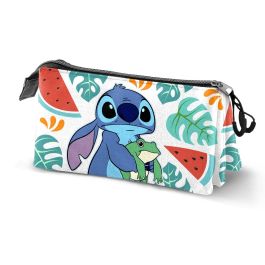 Estuche Portatodo Triple Frog Disney Lilo y Stitch Multicolor