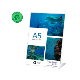 Archivo 2000 Expositor sobremesa DIN A5 vertical 55x150x210 mm PETG flexible transparente Precio: 3.1702. SKU: B1BS6AGDPR