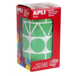 Apli Gomets Figuras Surtidas - Rollo Verde XL con 1.357 Gomets en 4 Formas y Color Amarillo para Desarrollo Infantil Precio: 3.50000002. SKU: B18AFLG97E