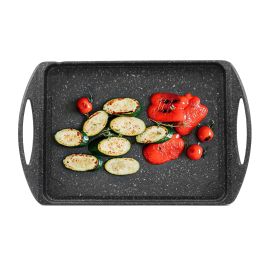 Quttin Parrilla Rectangular Lisa 42 x 27 x 5 cm (6 Unidades) Quttin Parrilla Rectangular Lisa 42 x 27 x 5 cm (6 Unidades)