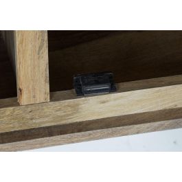 DKD Home Decor Estanteria Cottage Estilo Rústico Natural Mango y Metal 95 x 44 x 172 cm con 2 Cajones y 2 Puertas