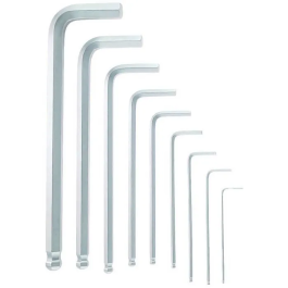 Bosch Professional BOS4059952512525 Juego de 9 llaves macho para tornillos con hexágono interior