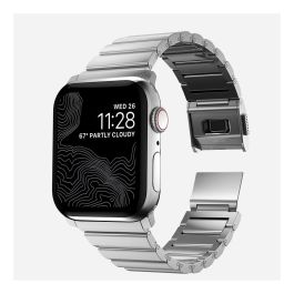 Nomad NM1A4HSXS0 Strap Acero Inoxidable Plata V2 para Apple Watch Series 7, 6, SE y anteriores modelos - 42/44/45/49mm