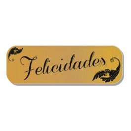 Etiquetas Regalo Adh. Holograficas Rollo 250 Uds. 45X15 Felicidades Oro Precio: 9.89999978. SKU: B1DFZN45M8