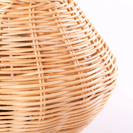 Lámpara de Mesa Alfred SKD-T-2018 Compatible con Bombilla E27 para Decoración Mediterránea Natural Boho-Chic