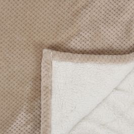 Home Deco Factory Manta XXL 180x220 cm Beige Borreguito Caliente 100% Poliester