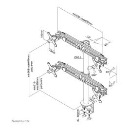 Soporte TV Neomounts FPMA-D700D4 10-30" 8 kg 30"