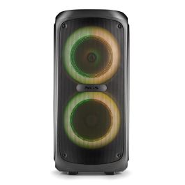 NGS Altavoz Portable Bluetooth WILD TEMPER 200W con TWS y Luces LED RGB, USB, AUX IN, Batería de 5 Horas