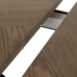 Mesa Extensible Natural-Negro Dm-Metal 160 X 90 X 77 cm