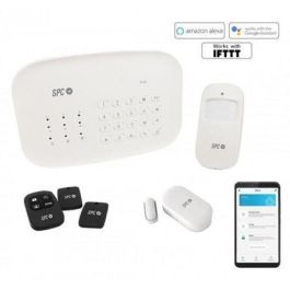 KIT ALARMA INTELIGENTE WiFi SPC INTERCEPTIO COMPUESTO POR SENSOR PUERTAS/VENTANAS + SENSOR MOVIMIENTO + TARJETA RFID + MANDO A DISTANCIA + GUÍA RÁPIDA