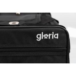 Gloria Bolso de Transporte Plegable para Perro Gato con Paneles Transpirables 52x30x30 cm Negro Poliéster hasta 6kg