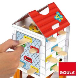 Goula Happy Chickens: Juego de Habilidad de Madera para Niños de 3 a 5 años, Encuentra los Pollitos Retirando Palos, Hasta 4 Jugadores