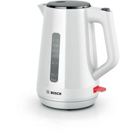 Bosch TWK1M121 Hervidor MyMoment Blanco 1,7L con Base 360°, Recogecables y 3 Dispositivos de Seguridad Automáticos
