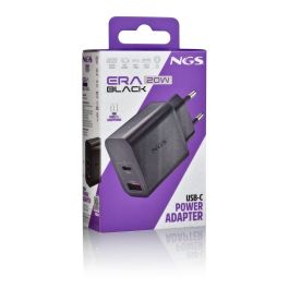 Cargador para Portátil NGS ERA20WBLACK 20 W Negro