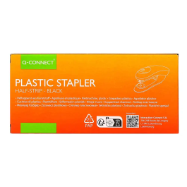 Q-connect Grapadora kf14204 Plástico ABS Negra, Capacidad 20 Hojas