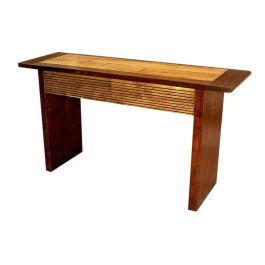 Consola DKD Home Decor Marrón oscuro Acacia 140 x 40 x 76 cm