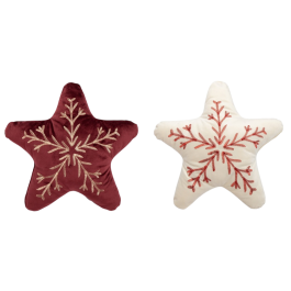 DKD Home Decor Cojin Navidad Tradicional Burdeos Blanco Polyester 10 x 37 x 35 cm (4 Unidades) Precio: 33.4999995. SKU: B1GGSCZHQH