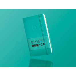 Antartik Cuaderno A6 Tapa Dura Hojas Cuadriculadas Turquesa 100 Hojas 80gr Fsc