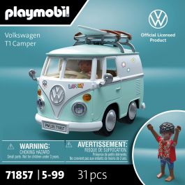 Playmobil Furgoneta Volkswagen T1 Camper de Juguete con Figura - Para Niños y Niñas a partir de 3 Años