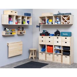 Astigarraga Mesa plegable de pared, madera ecológica 79x59x2cm, soporta hasta 60 kg