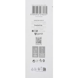 LAV Vaso Pinta de Diseño Quadro Colección, 34.5 cl (345 cc), Ø 8 x 8 x 8 cm, Referencia BDG386.3132 (24 Unidades)