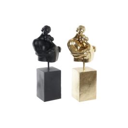 DKD Home Decor Figura Decorativa Resina y Metal Negro Dorado 13.5 x 37.5 x 15.5 cm (2 Unidades) Precio: 29.83134. SKU: S3030192