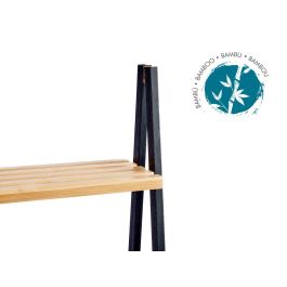 Estantería Escalera 4 Estantes Bambú Negro Berilo 40x109x30 cm Estantería Escalera 4 Estantes Bambú Negro Berilo 40x109x30 cm