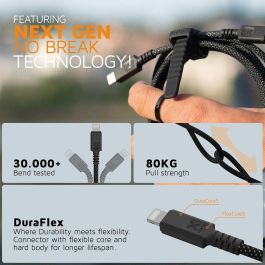 Cable USB Xtorm CX3031 Negro 1,5 m