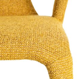 Silla Jaspeado Mostaza Tejido Salón 52,50 X 59 X 79 cm