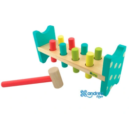Andreutoys Banco Pica Colores 8 Barras Juego Didáctico, 28,6x8x12,2 cm Precio: 19.94999963. SKU: B14X7SXZD9