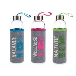 Botella de Neopreno Vivalto 500 ml Gris, Rosa o Verde - 6.5x22x6.5 cm (24 Unidades)