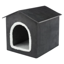 Trixie 4057589379122 Refugio para mascotas Livia 50 x 50 x 54 cm Gris oscuro / Blanco