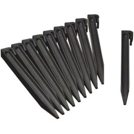 NATURALEZA Bolsa de 10 anclajes de polipropileno para bordes de jardín - H 26.7 x 1.9 x 1.8 cm - Negro Precio: 20.69000054. SKU: B1C6SJZJLN