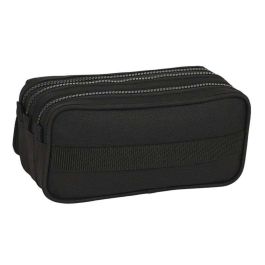 Portatodo Triple Kappa Black and pink Negro (21,5 x 10 x 8 cm) Portatodo Triple Kappa Black and pink Negro (21,5 x 10 x 8 cm)