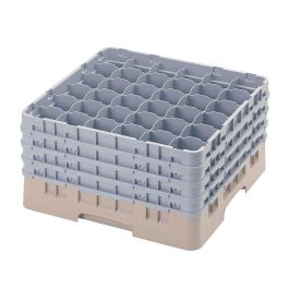 CAMBRO - 36S900-184 - Cesta de lavado 36 comp. 4 alturas - 7,2 cm Ø máx. - alt. máx. 24,1 cm - 50 x 50 x 26,7 cm - Beige Precio: 95.5000002. SKU: B1KJXNJMA8