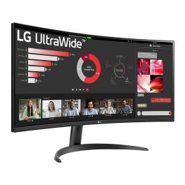 LG 34WR50QK-B Monitor Curvo Gaming 34 Pulgadas WQHD (3440x1440) 100Hz, AMD FreeSync, HDR10, VA, 1800R, Negro