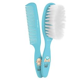 Beter Cepillo y Peine para Bebé con Fibras Suaves y Puntas Redondeadas, Pack 2 Unidades Azul, para Recién Nacidos Precio: 3.58999982. SKU: S0572181